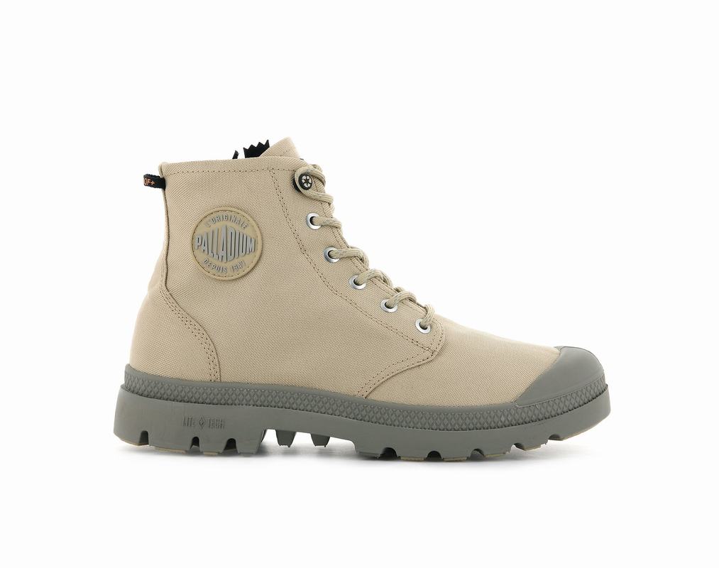 Botas Palladium Pampa Recycle Lite+ Wp+z Waterproof Hombre - Kaki ||UGNA-58247||